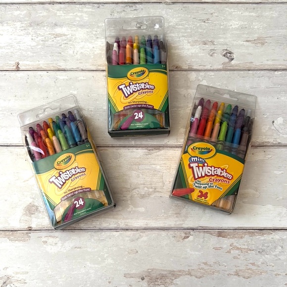 Crayola Other - Crayola Twistables Crayons Bundle Pqck 24 Pack x3 NEW Condition Kids Coloring